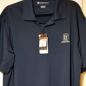 Mens Oxford Golf Shirt Pga Tour NWT Size large